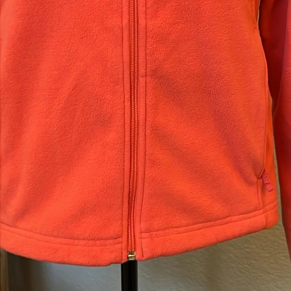 L.L. Bean Full Zip Outdoors Burnt Orange Fleece Polartec Jacket Size Medium - Picture 3 of 5